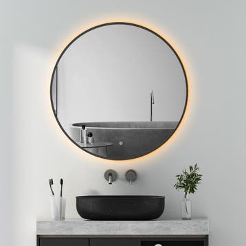 Badkamerspiegel met LED Verlichting en Verwarming 100cm -, Huis en Inrichting, Woonaccessoires | Spiegels, Ophalen of Verzenden