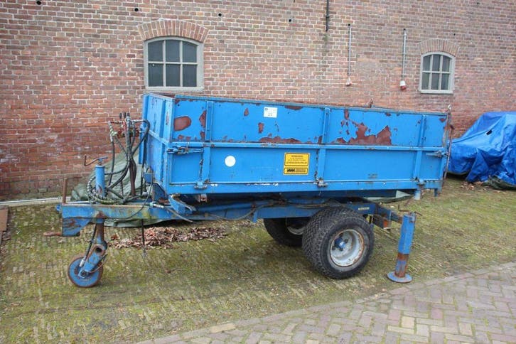Veiling: Zijwaartse kipper Vlastuin TN15 1993, Auto's, Vrachtwagens, BTW verrekenbaar, Overige brandstoffen, Overige kleuren, Aanhangers en Opleggers