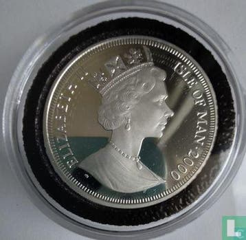 Man (Isle of Man) - Man 1 crown 2000 (PROOF) Francisco P..., Verzenden, Overige landen, Losse munt, Goud