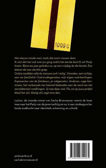 Luister 9789026366567 Sacha Bronwasser, Boeken, Verzenden, Zo goed als nieuw, Sacha Bronwasser