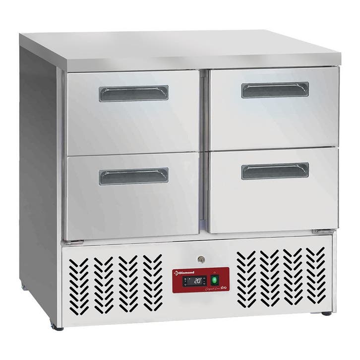 Diamond Koelwerkbank | Compact Line EVO | 100L | 4 Laden 1/1, Witgoed en Apparatuur, Koelkasten en IJskasten, Ophalen of Verzenden