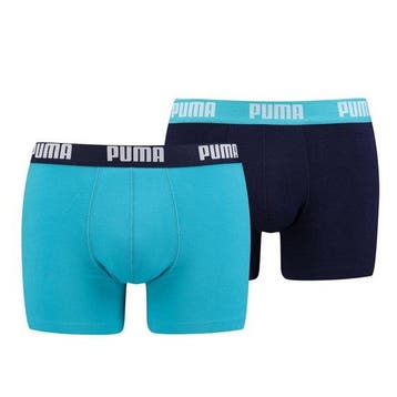 PUMA - XL - Boxershort XII Heren Basic 2-pack Blauw, Verzenden