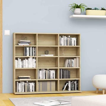 vidaXL Cd-kast 100x23x89,5 cm bewerkt hout sonoma, Huis en Inrichting, Verzenden, Nieuw