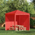 vidaXL Party Tent Zijwand 2 pcs Rood 200 x 195 cm PE en, Tuin en Terras, Partytenten, Verzenden, Nieuw