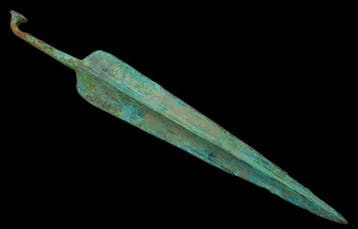 West-Aziatisch oude bronzen werpspeer - 29 cm (Zonder, Antiek en Kunst