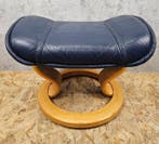 Ekornes - Voetenbank - Hout, Leder - Voetenbank, Hocker