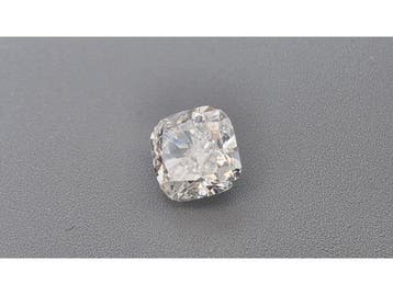 Veiling - Diamant square cushion 1.00 crt ( IGI gecertificee, Nieuw