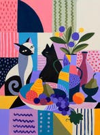 Adri Q 120x90 - El Gato Bicolor y el Gato Negro