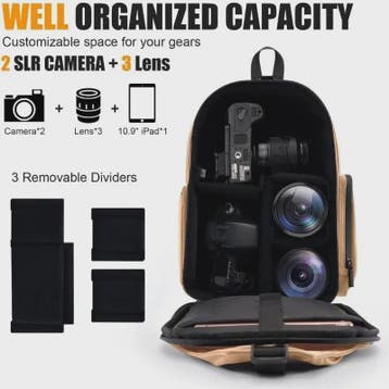 Veelzijdige Camera Schoudertas: Compacte Sling Bag & Rugzak, Verzenden, Nieuw
