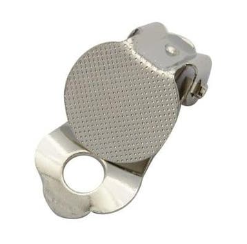 2 x Metalen basisclips voor oorbellen 18,5 x 9,5 x 8 mm –., Ophalen of Verzenden, Nieuw, Kraal