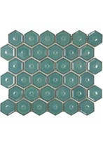 The Mosaic Factory Osiris Hertman Hexagon Forest Green | mo, Doe-het-zelf en Verbouw, Tegels, Ophalen of Verzenden, Nieuw