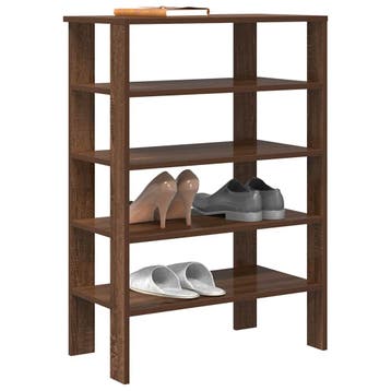 vidaXL Schoenenrek 61x32x87,5 cm bewerkt hout bruin, Verzenden, Nieuw