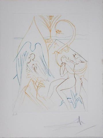 Salvador Dali (1904-1989) - Paradis Perdu : Larbre de vie