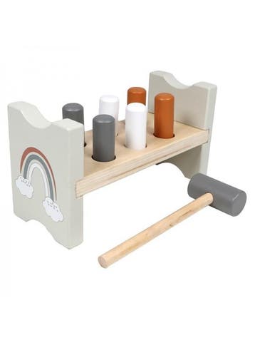 Tryco houten hamerbank speelgoed -  van €9,99 voor €5,00, Ophalen of Verzenden, Nieuw
