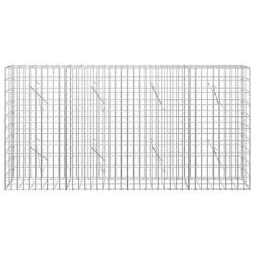 vidaXL Gabion met 5 mm Draad en 5x10 cm Gaas 200x10x100 cm, Verzenden, Nieuw, IJzer