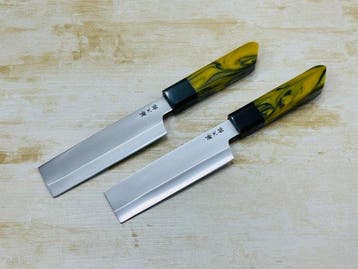 Keukenmes - Nakiri - Handafgewerkte Japans Nakiri-messenet -