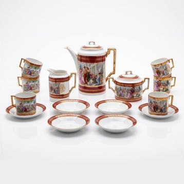 Vogogna - Koffieservies - Mod. Incanto Neocalassico, Antiek en Kunst