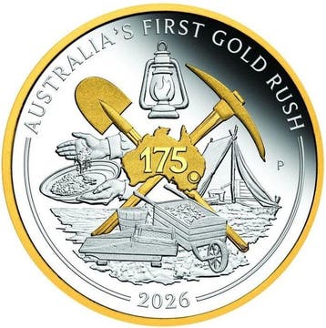 Australië. 1 Dollar 2026 – First Gold Rush 175th Anniversary
