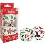 Cupcake Vormpjes Kerst Best Wishes Ø50x32(h)mm 36 stuks, Verzenden, Nieuw