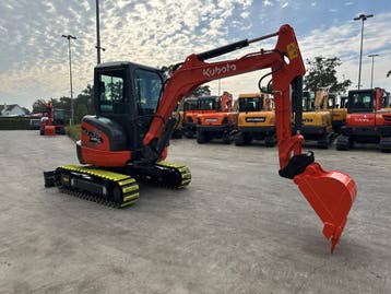 Veiling: Midigraafmachine Kubota KX135-3SZ Diesel 2013, Ophalen, Graafmachine