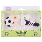 PME Taartkaarsjes Voetbal Set/4, Verzenden, Nieuw