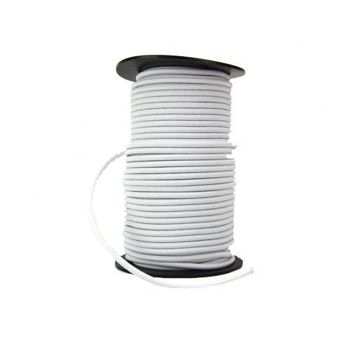 100 meter Elastisch Touw - 6 mm - WIT - elastiek op rol, Caravans en Kamperen, Kampeeraccessoires, Nieuw, Ophalen of Verzenden