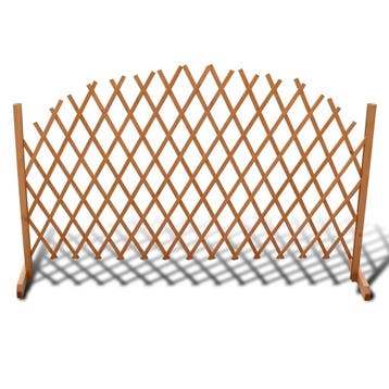 vidaXL Tuinlatwerk 180x100 cm massief hout, Verzenden, Nieuw, Hout