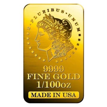 1/100 Troy Ounce - Goud .999 - 1/100 oz 9999 Fine Gold Bar