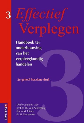 9789057401183 Effectief verplegen Handboek ter onderbouwi..., Verzenden, Zo goed als nieuw, Noordhoff