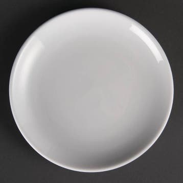 Witte porselein ronde borden 18 cm (stuks 12), Verzenden