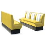 Classic Retro Diner Bank Bel Air HW180 Geel, Huis en Inrichting, Ophalen, Gebruikt