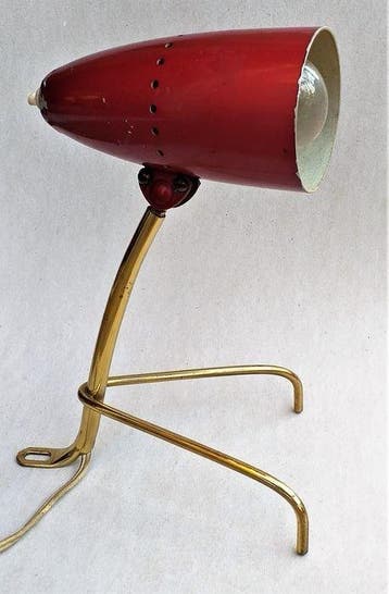 Rupert Nikoll attri. - Tafellamp - Cocotte - Verguld messing