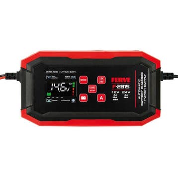 Ferve F-2815 Intelligent Battery Charger | 12V/24V 4-16A, Ophalen of Verzenden, Nieuw