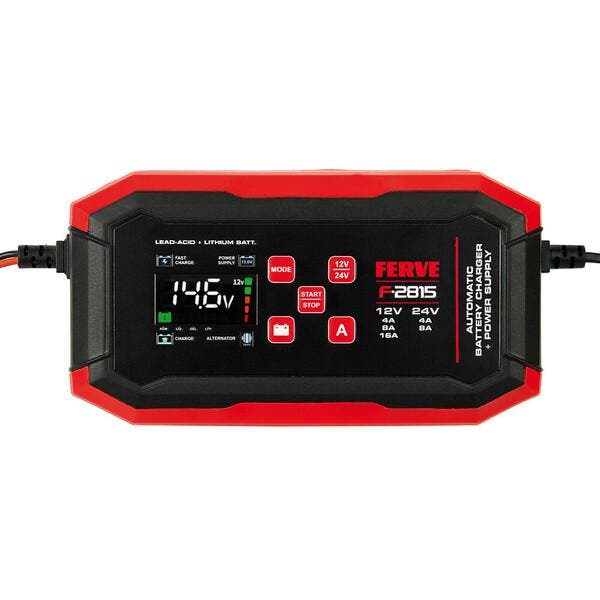 Ferve F-2815 Intelligent Battery Charger | 12V/24V 4-16A, Auto-onderdelen, Accu's en Toebehoren, Ophalen of Verzenden