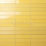 Wandtegel costa nova decor ribbel praia geel glans 5x20, Ophalen, Nieuw, 10 m² of meer, Wandtegels