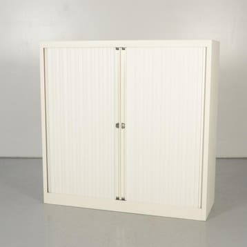 Officenow roldeurkast, wit, 118 x 120 cm, incl. 2 legborden, Ophalen of Verzenden, Nieuw