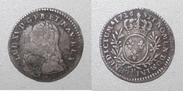 1/10 écu France Frankreich Gad 291 Louis Xv 1/10 Ecu Mit..., Verzenden