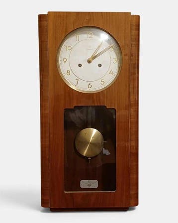 Slingerklok - - Walnoot - 1960-1970 - met het originele