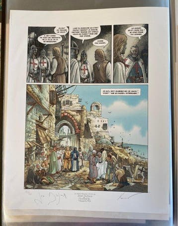 Croisades - 1 Zeefdruk - De Sinterklaas van Jean Dufaux -, Nieuw