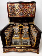 Cave a liqueur marqueterie Boulle - Drankkast -, Antiek en Kunst