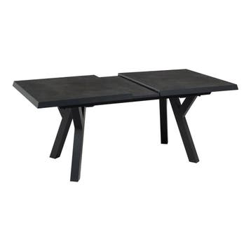 Murcia negro uitrektafel exclusive 163/203x93cm - matt, Ophalen of Verzenden, Nieuw