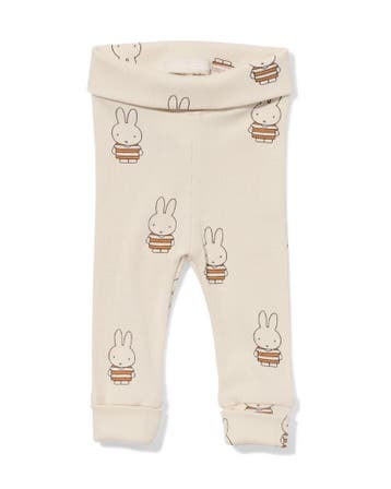 HEMA Nijntje newborn legging rib ecru, Verzenden, Nieuw