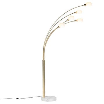 Art deco vloerlamp goud 5-lichts - Sixties Marmo, Verzenden, Nieuw, Design
