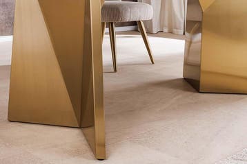 Design eettafel EXTRAVAGANCIA 200cm wit marmer metaal, Ophalen of Verzenden, Nieuw