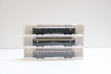 Fleischmann N - 8630, 8631, 8638 - Treinset (3) - DB, Nieuw