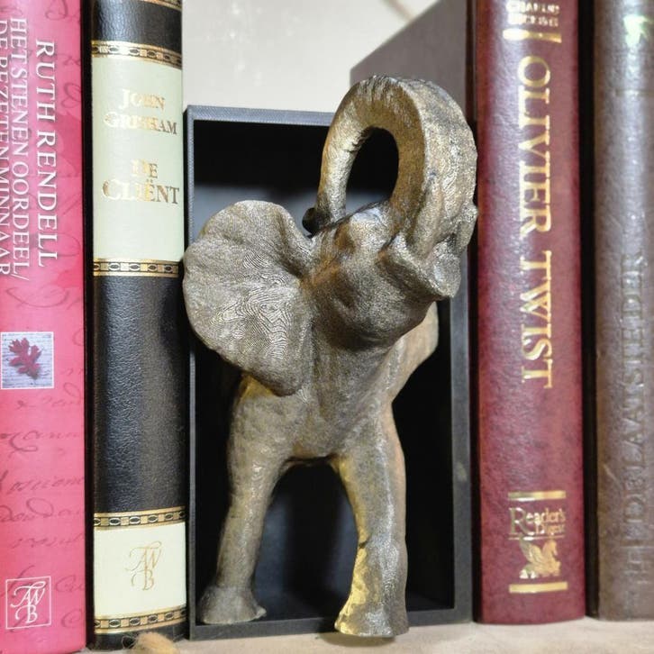 Handcrafted Elephant book nook Figurine | Elegant Animal Dec, Verzamelen, Beelden en Beeldjes, Nieuw, Verzenden