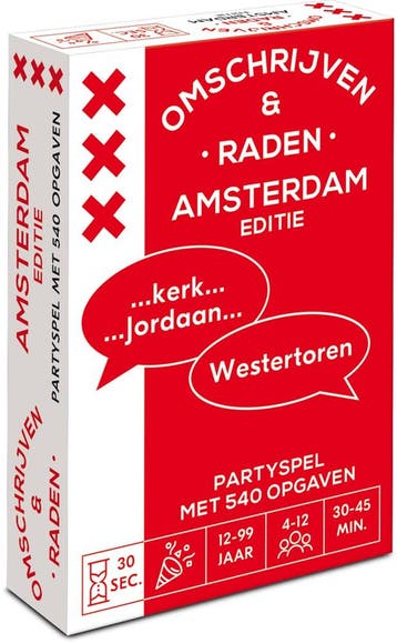 Omschrijven & Raden - Amsterdam | Tuckers Fun Factory -, Hobby en Vrije tijd, Gezelschapsspellen | Kaartspellen, Verzenden, Nieuw