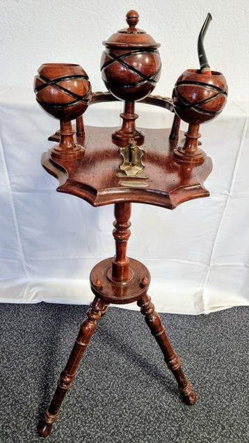Bijzettafel - hard hout - Extravagante rooktafel, Nieuw