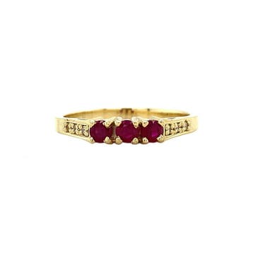 Katharine ring 14 krt - Ruby Ruby, Ophalen of Verzenden, Nieuw