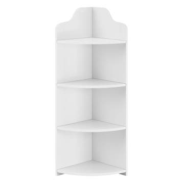 Hoekkast Bjurholm met 4 vakken kolomkast 90x28x28 cm wit, Verzenden, Nieuw